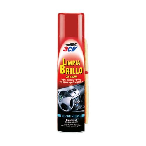 Limpia brillo aroma coche nuevo + gamuza